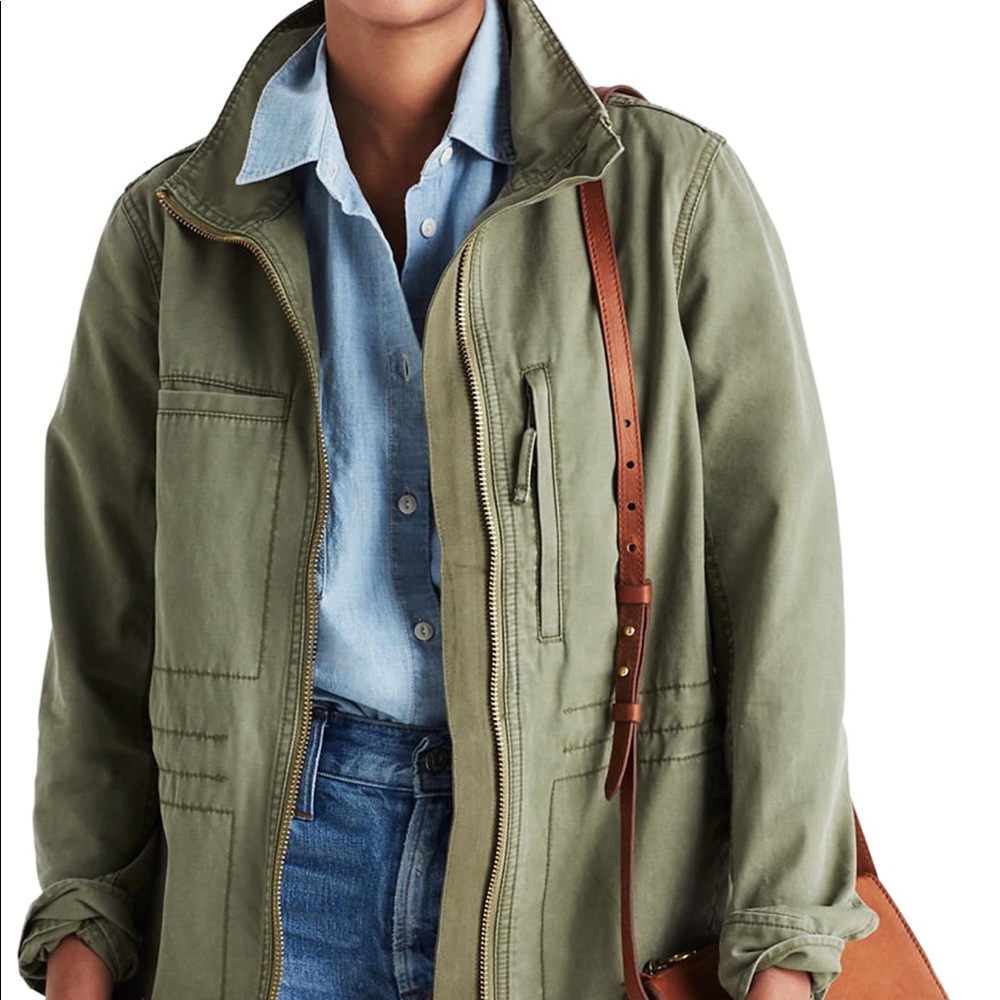 MADEWELL Fleet Jacket in Desert Olive